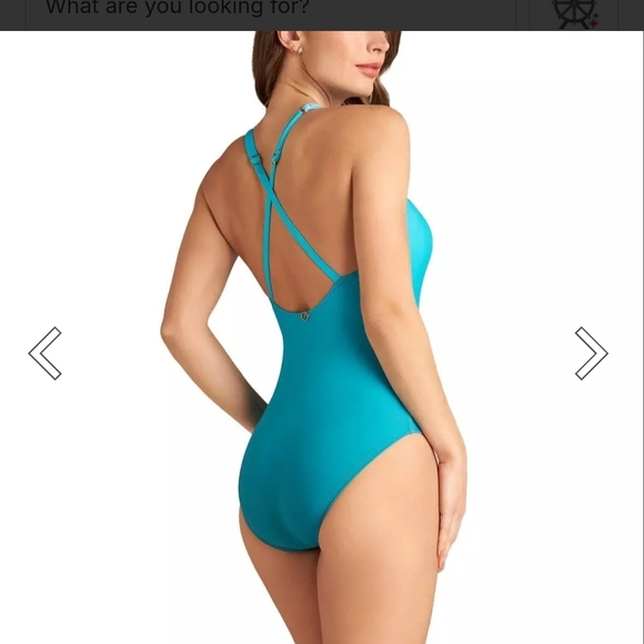 NWT Jantzen Ombre Blue One-Piece Swimsuit Size 8 - Picture 2 of 7